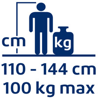 Height 110 to 144 cm | Weight up to 100 kg
