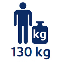 Weight up to 130 kg