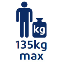 Weight up to 135 kg