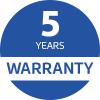 5 years warranty